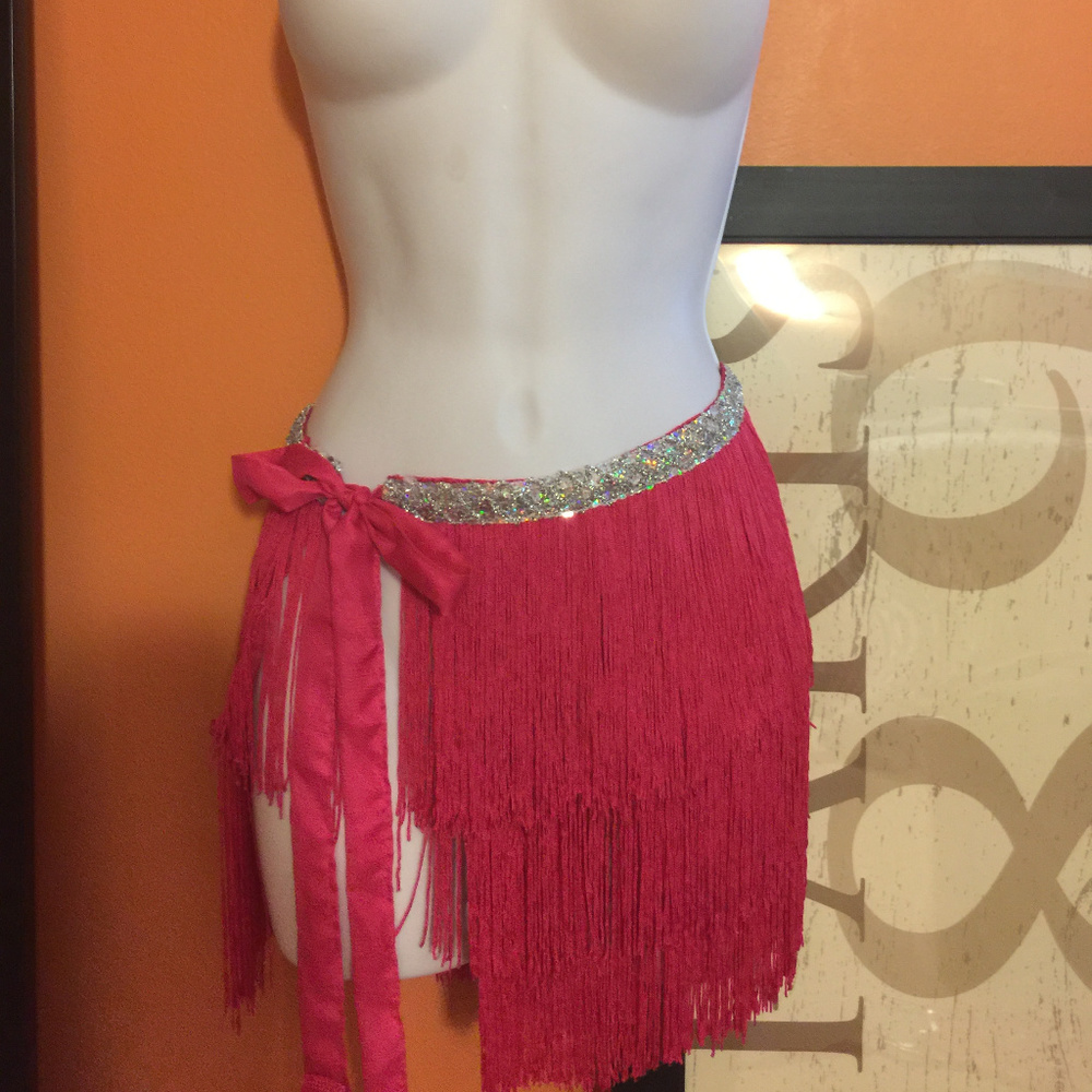 Fringe hip scarf belly dance